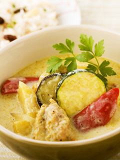 夏野菜の豆乳シナモンカレー-レシピのメイン写真