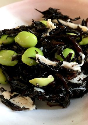簡単★絶品!ひじきと枝豆のわさびサラダ-レシピのメイン写真
