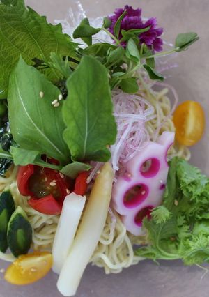 冷やしベジタブルラーメン(低糖質麺）-レシピのメイン写真