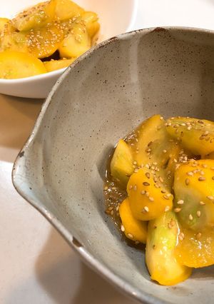 簡単♪5分で！ズッキーニの味噌炒め-レシピのメイン写真