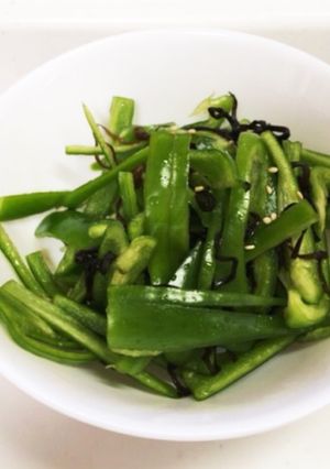 超簡単 火もいらない！パリポリピーマン-レシピのメイン写真