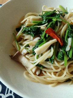 ルッコラとエリンギのパスタ-レシピのメイン写真