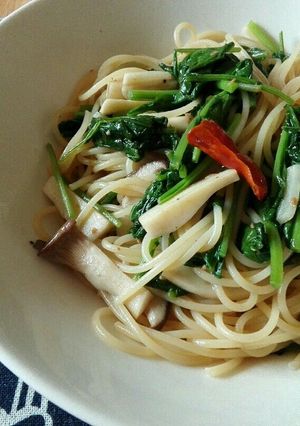 ルッコラとエリンギのパスタ-レシピのメイン写真