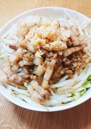 二郎風！野菜マシマシ脂かけ-レシピのメイン写真