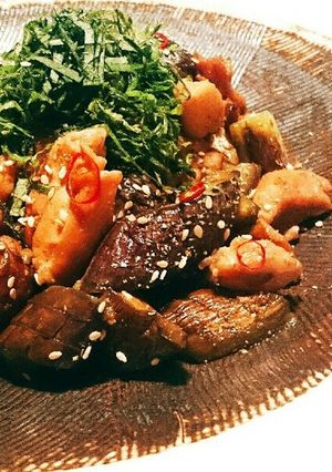 山椒香る＊鶏なすのにんにく醤油炒め-レシピのメイン写真