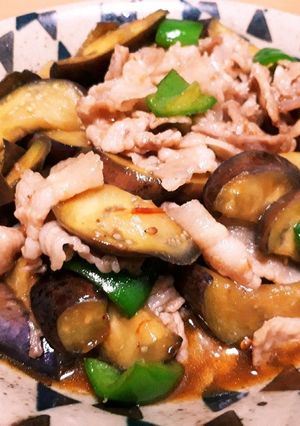 焼肉のタレで☆豚バラ肉と茄子の炒め物-レシピのメイン写真