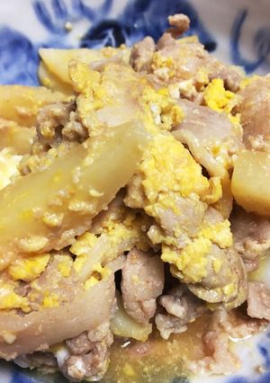 豚とジャガイモと玉子の味噌炒め☆-レシピのメイン写真