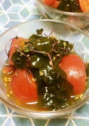 中華つまみ♪「ワカメとトマトのマリネ」-レシピのメイン写真