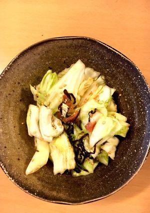 簡単！サッパリ！キャベツの梅塩昆布サラダ-レシピのメイン写真