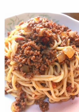 甘めのミートスパ-レシピのメイン写真