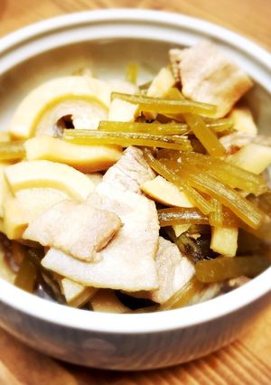 ハチクとフキ煮-レシピのメイン写真