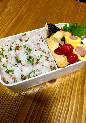 中学生女子 梅しそごはん弁当-レシピのメイン写真