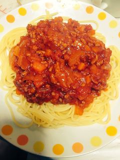 ミートソーススパゲティ-レシピのメイン写真