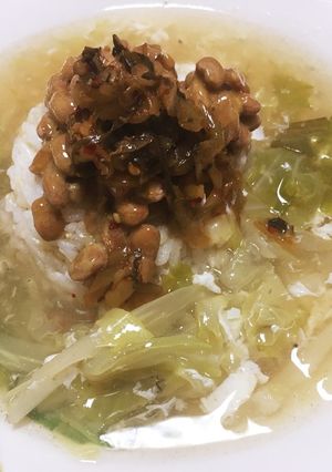 納豆リメイク、あんかけご飯-レシピのメイン写真