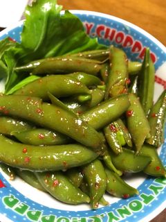 スナップえんどうでキムチ-レシピのメイン写真