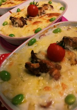 簡単！朝の弁当！残り物香ばしグラタン！-レシピのメイン写真