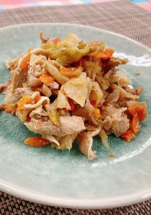 豚肉と野菜の旨だれ炒め★神戸学校給食-レシピのメイン写真