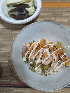 鶏高菜マヨ丼-レシピのメイン写真
