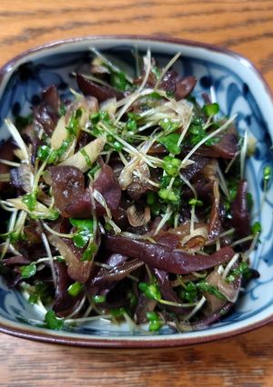 キクラゲとスプラウトのさっぱり和風和え-レシピのメイン写真