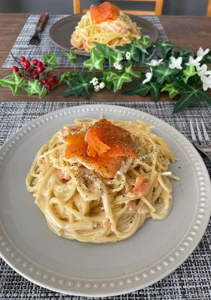 スモークサーモンのクリームパスタ-レシピのメイン写真