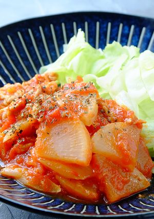 〈くらし薬膳〉大根と豚肉のトマト煮-レシピのメイン写真
