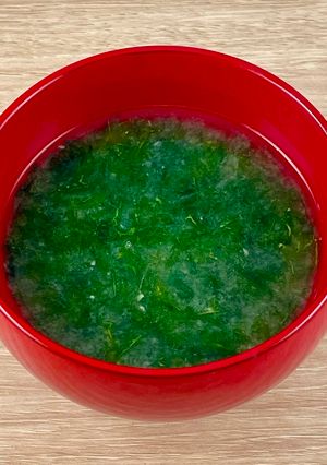季節の青のり香る 花田の出汁　味噌汁-レシピのメイン写真