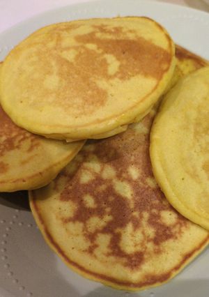 離乳食後期＊かぼちゃバナナパンケーキ-レシピのメイン写真