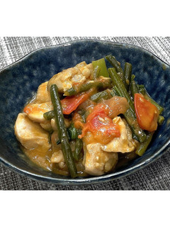 鶏肉とにんにくの芽のトマト煮★動画あり★-レシピのメイン写真