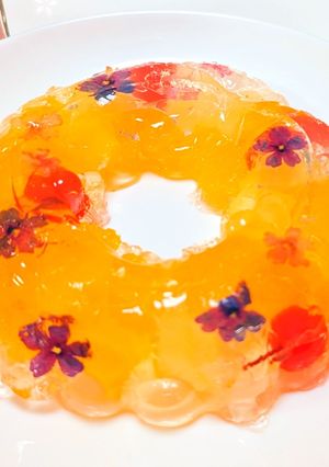 エディブルフラワー リングゼリー❀-レシピのメイン写真