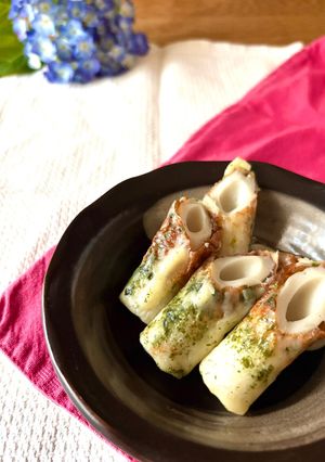 お弁当・おつまみに★チーズちくわ磯辺焼き-レシピのメイン写真