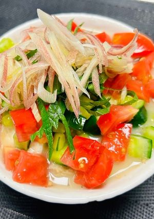 サバと夏野菜の冷や汁-レシピのメイン写真