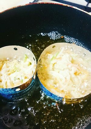 空き缶リメイク♬かき揚げ用セルクル-レシピのメイン写真