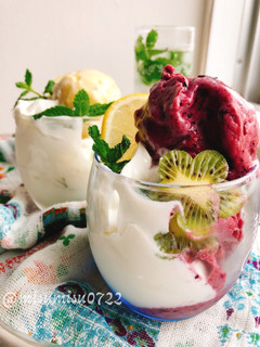ミックスベリーとパインのバナナアイス-レシピのメイン写真