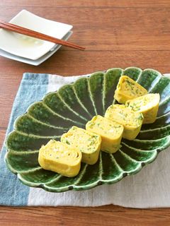 ねぎと生姜の出汁巻き卵焼き☆お弁当にも♪-レシピのメイン写真