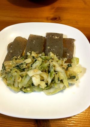こんにゃくの酢キャベツ味噌添え-レシピのメイン写真