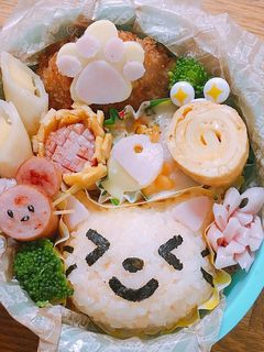 幼稚園年少さん弁当♡猫ちゃんキャラ弁-レシピのメイン写真