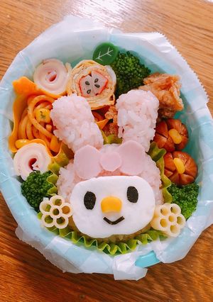 幼稚園年少さん弁当♡ マイメロキャラ弁-レシピのメイン写真