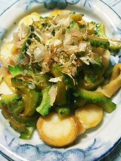 ゴーヤとほぼホタテのバター醤油炒め-レシピのメイン写真