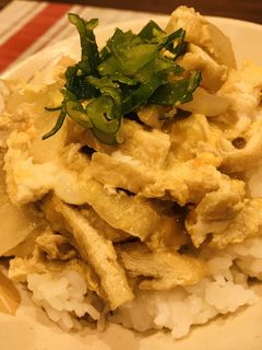 残り物で簡単!おあげの卵とじ丼-レシピのメイン写真