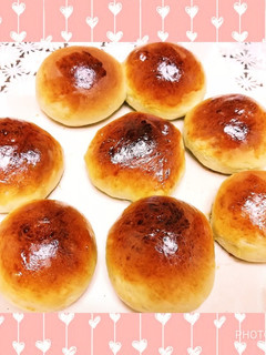 抹茶ラテ味のシンプル丸パン♪-レシピのメイン写真
