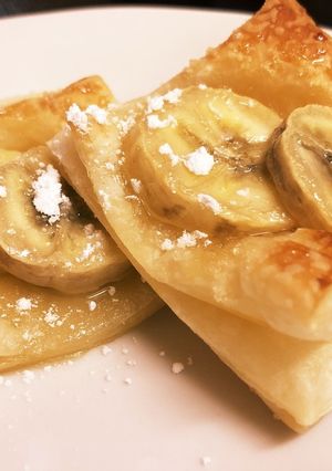 簡単過ぎてごめん！朝食に一口バナナパイ♡-レシピのメイン写真