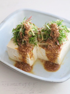 薬味たっぷりごまだれやっこ-レシピのメイン写真