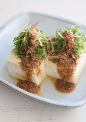 薬味たっぷりごまだれやっこ-レシピのメイン写真