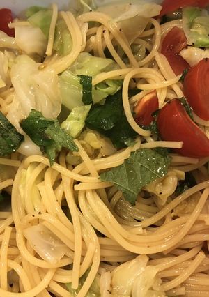 キャベツとトマトの冷製パスタ-レシピのメイン写真