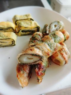 竹輪の大葉豚肉巻き(焼き)-レシピのメイン写真