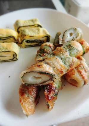 竹輪の大葉豚肉巻き(焼き)-レシピのメイン写真