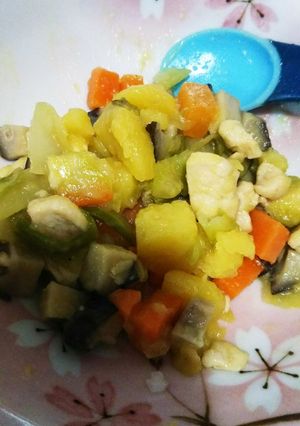 幼児食☆ささみと野菜の味噌バター煮-レシピのメイン写真