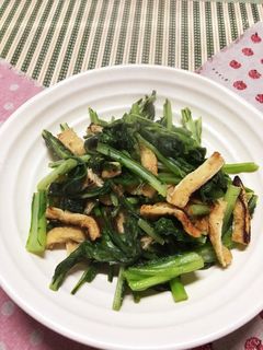 青菜と油揚げの炒め物-レシピのメイン写真