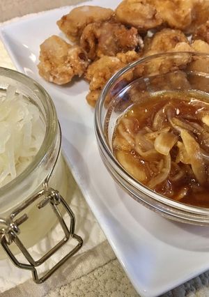 ★混ぜるだけ！酢玉ねぎで油琳鶏風タレ★-レシピのメイン写真