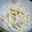 大根サラダをカニ缶でグレードアップ!
